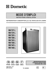 Per vedere il documento Dometic RM7361 Manuale Utente